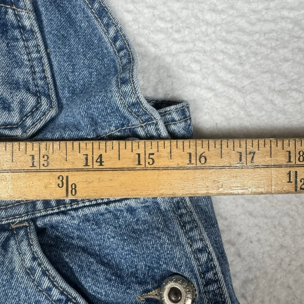 Vintage 90s GAP Denim Overalls Chicago Bulls Custom? - Youth XL